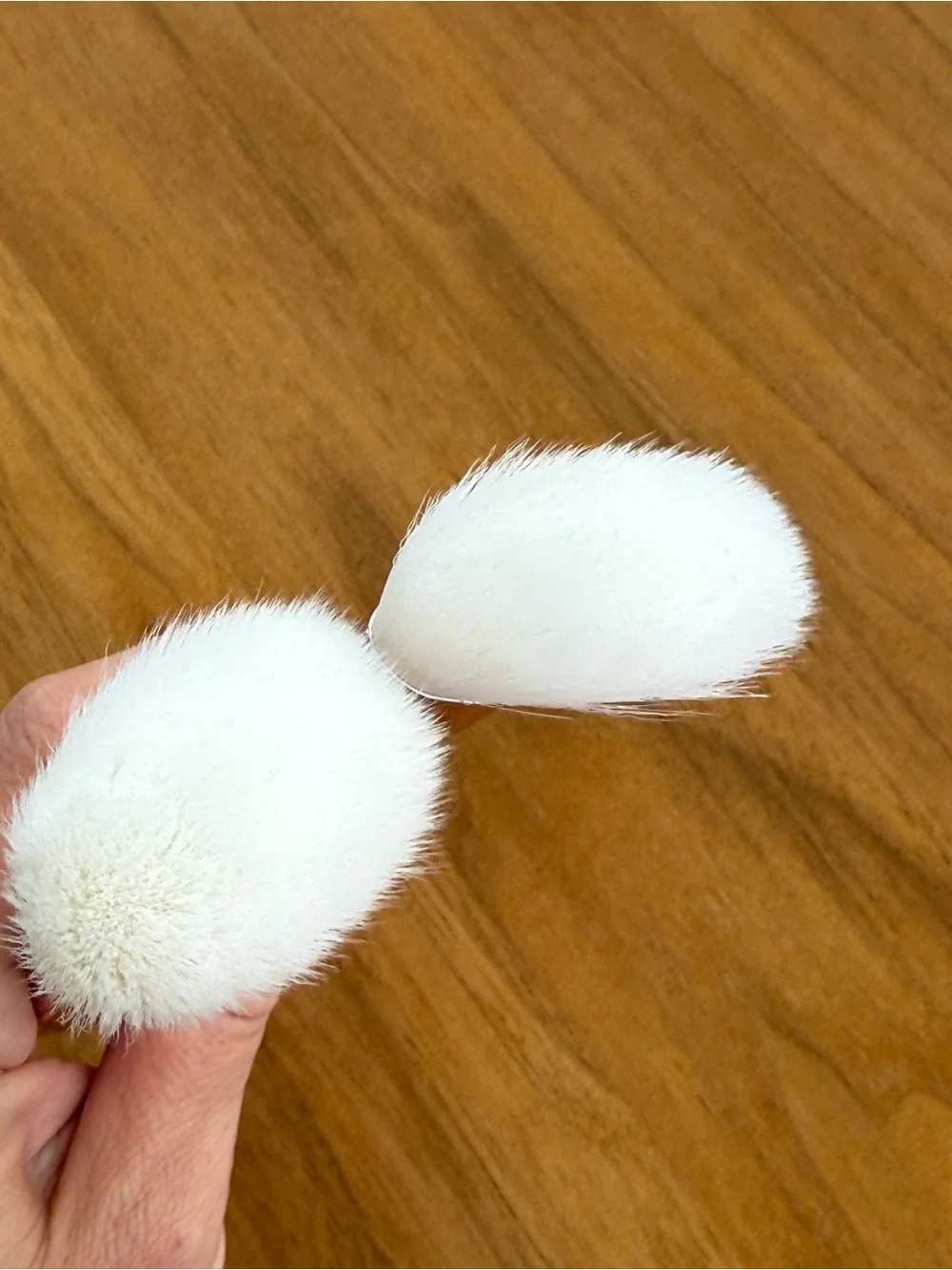 ELF Rose Gold Handle Makeup Blush Brushes with White Bristles (Set of 2)